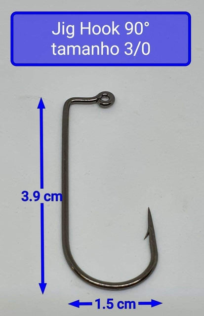 Chumbada Jig Head Facetada Natural Anzóis Maiores (1/0 - 6/0)