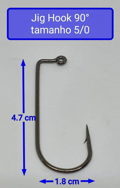 Chumbada Jig Head Facetada Natural Anzóis Maiores (1/0 - 6/0)