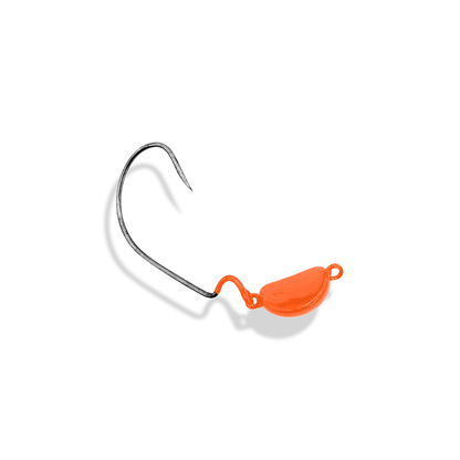 Chumbada Jig Head Offset Articulada Café EWG Laranja