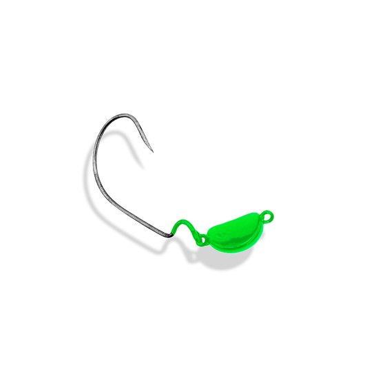 Chumbada Jig Head Offser Articulada EWG Verde