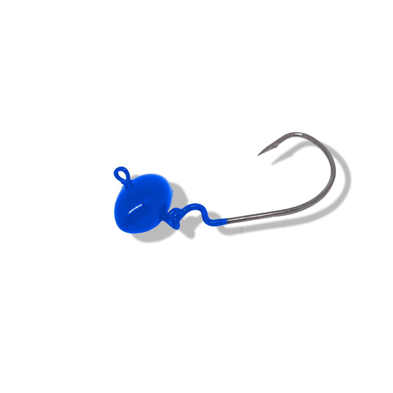 Chumbada Jig Head Offset Articulada Football Azul Bic