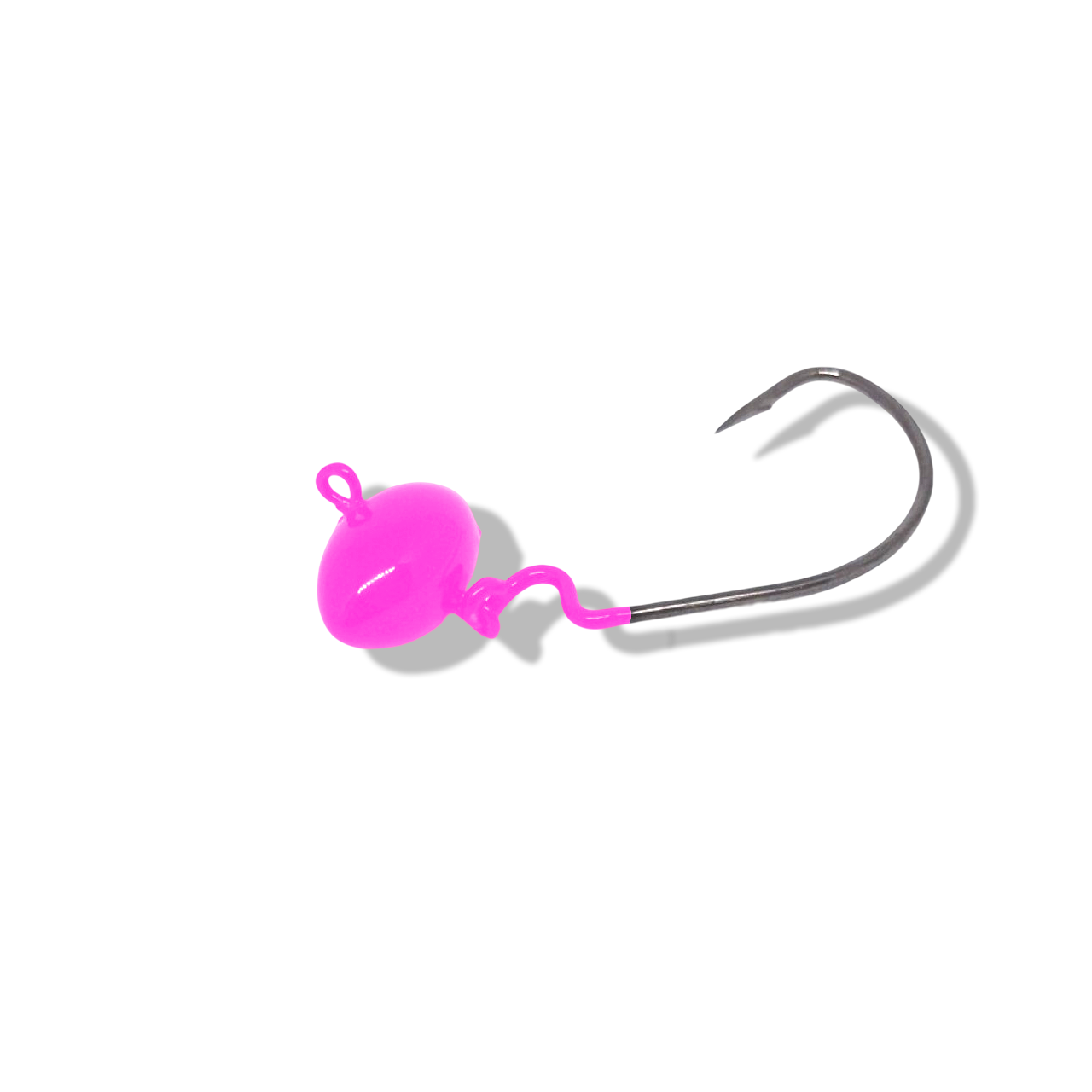 Chumbada Jig Head Offset Articulada Football Rosa