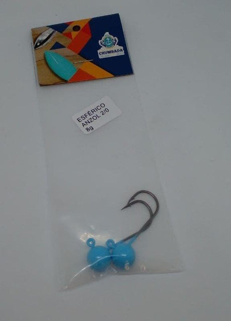 Kit Jig Head Esférico Azul Bebê