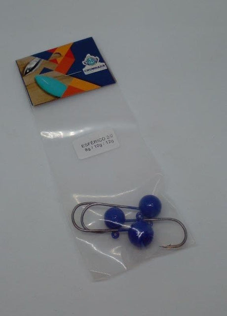 Kit Jig Head Esférico Peso Misto Azul Bic