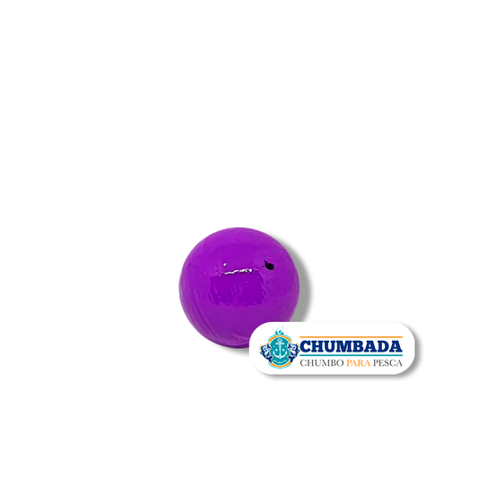 Chumbada Bola Furada Violeta