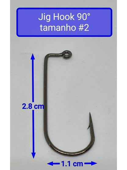 Chumbada Jig Head Esférica Branca Anzóis Menores (6# - 1#)