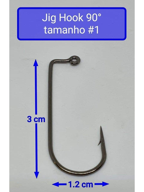 Chumbada Jig Head Esférica Branca Anzóis Menores (6# - 1#)