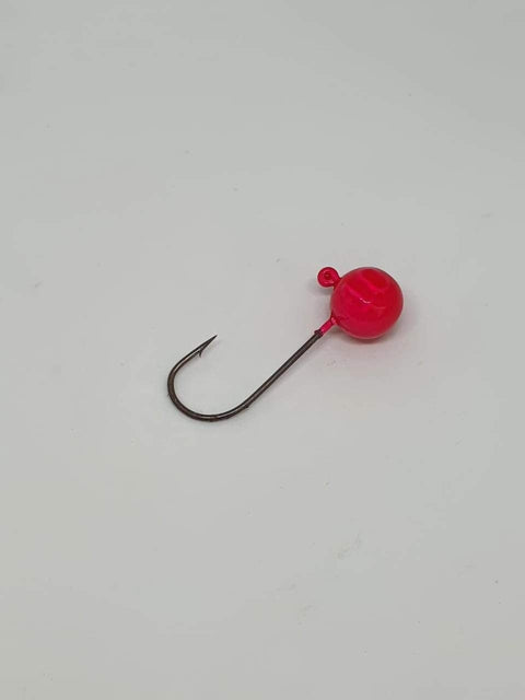 Chumbada Jig Head Esférica Rosa Anzóis Menores (6# - 1#)