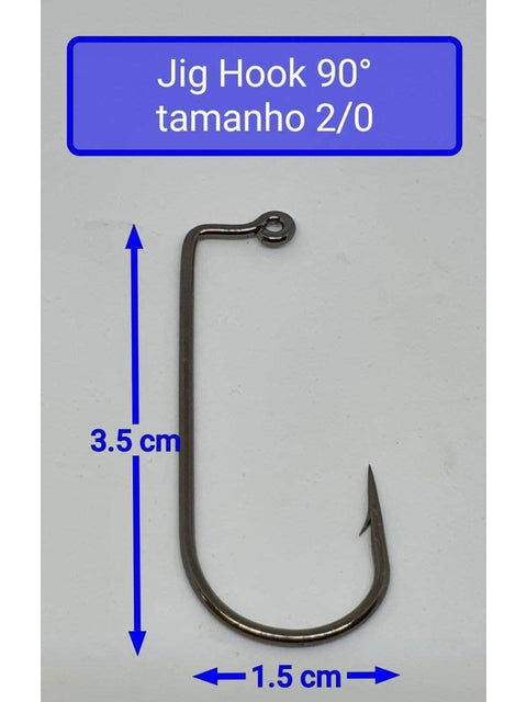 Chumbada Jig Head Esférica Vermelha Anzóis Maiores (1/0 - 6/0)