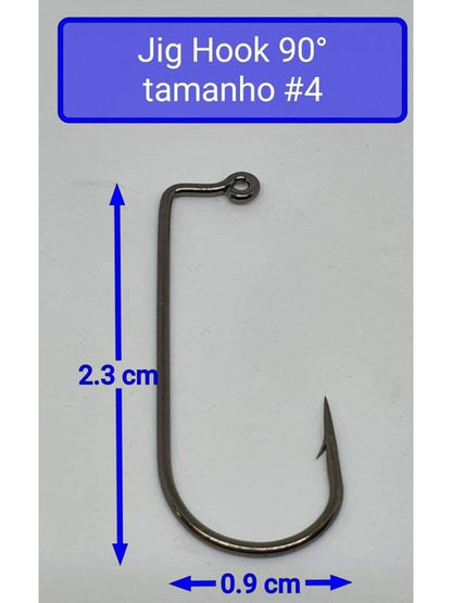 Chumbada Jig Head Esférica Vermelha Anzóis Menores (6# - 1#)