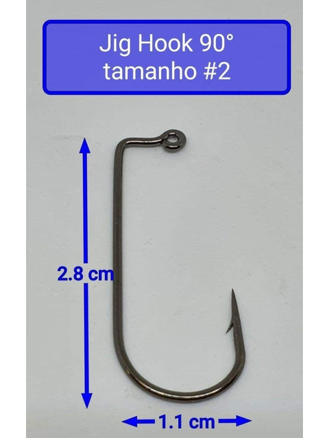 Chumbada Jig Head Esférica Vermelha Anzóis Menores (6# - 1#)