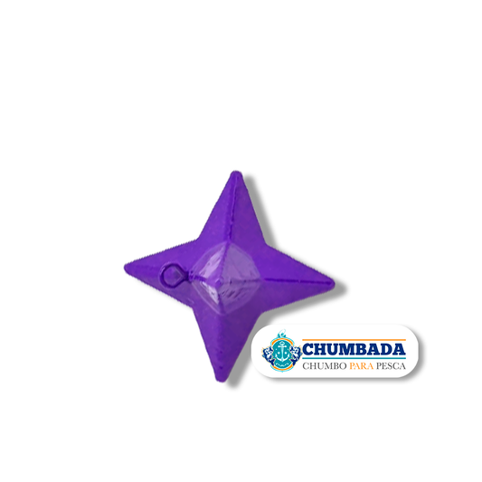 Chumbada Estrela Violeta