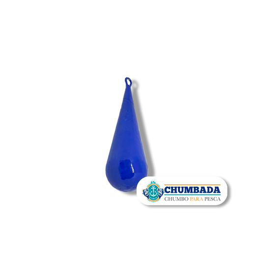 Chumbada Gota com Cauda Azul Bic