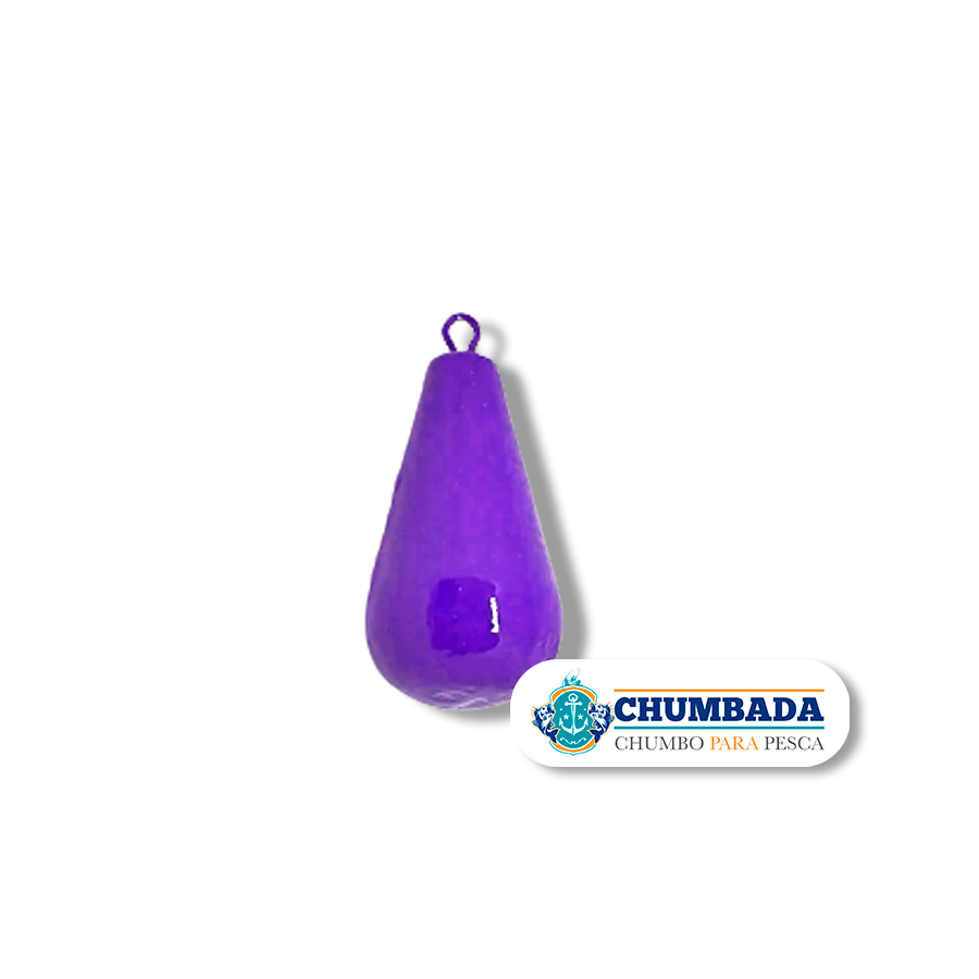 Chumbada Gota Cônica Violeta