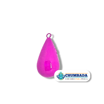 Chumbada Gota Sem Cauda Rosa