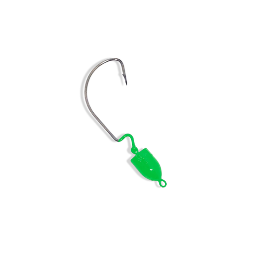 Chumbada Jig Head Offset Articulado Bullet EWG Verde