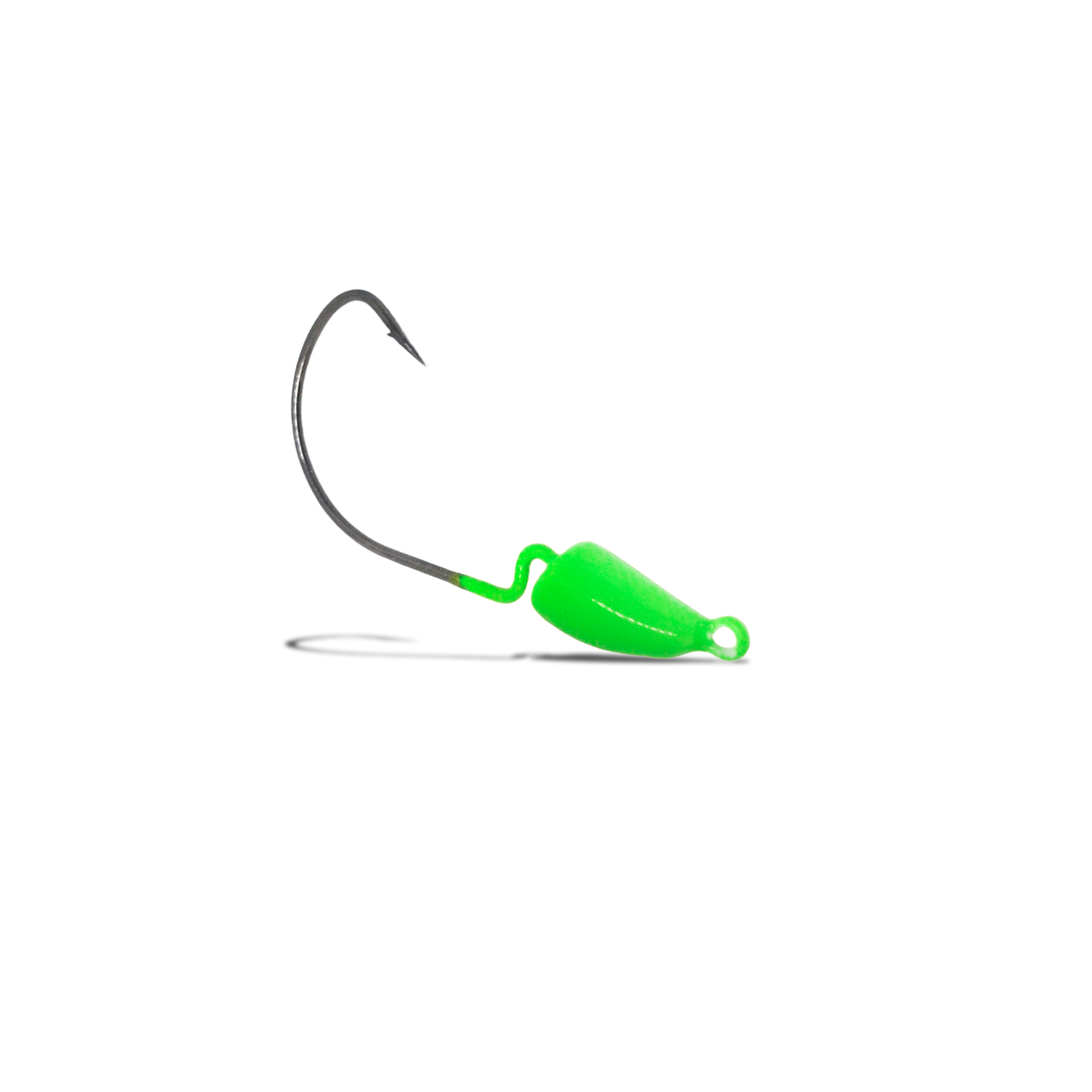 Chumbada Jig Head Offset Bananinha Verde